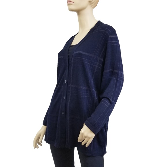 Gispa Sweaters Gispa Navy Blue Boyfriend Cardigan Duster Poshmark